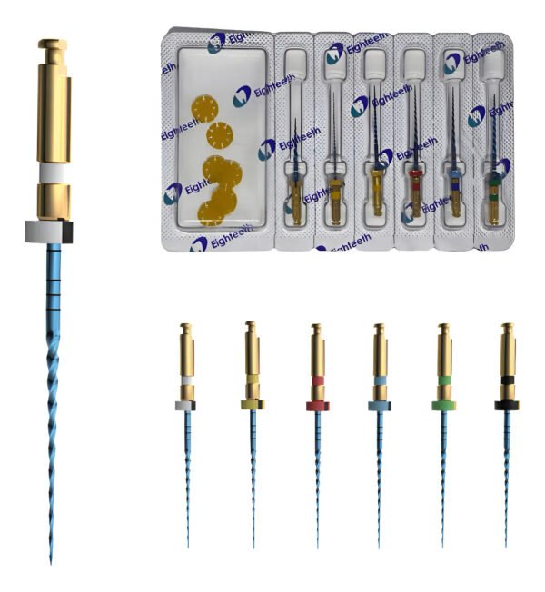 Limas Rotatorias Endodoncia Eighteeth E-flex Blue