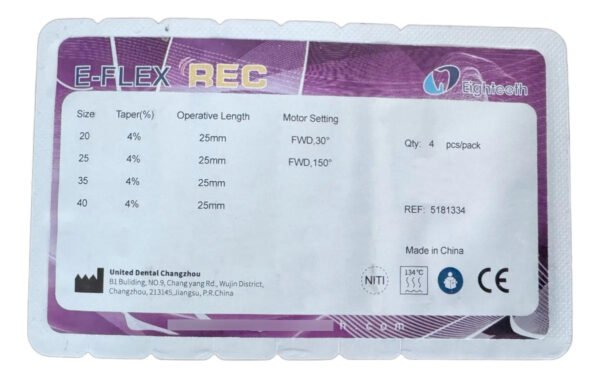 e-flex-rec-02 Limas Reciprocantes Endodoncia Eighteeth E-flex Rec